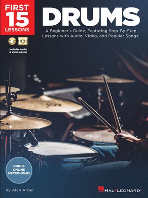 cover image of First 15 Lessons--Drums
